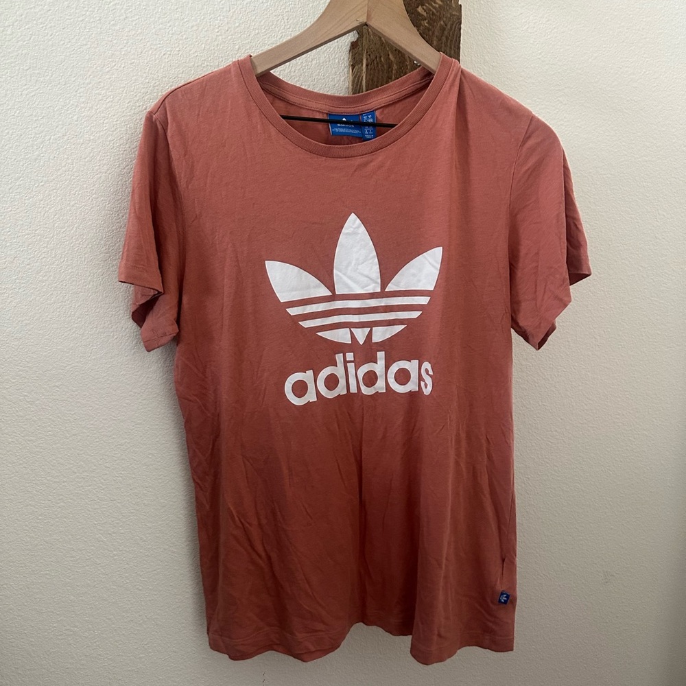 Adidas Women's Short Sleeve Tee in Rust